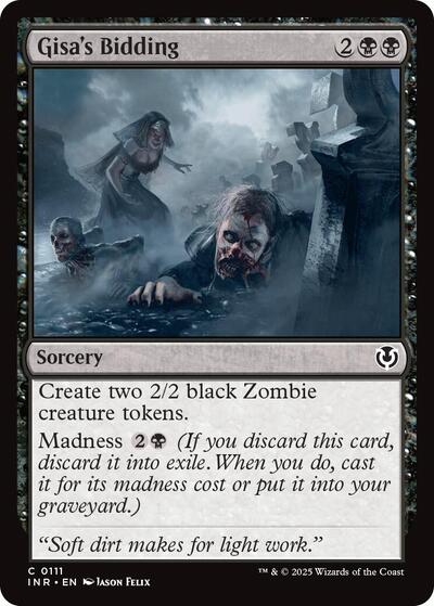 Gisa's Bidding (Innistrad Remastered) Light Play Foil
