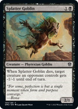 Splatter Goblin (Dominaria United) Light Play