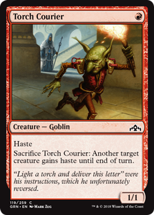 Torch Courier (Guilds of Ravnica) Light Play Foil