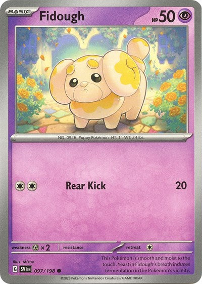 Fidough - 097 (Scarlet and Violet: Base Set) Light Play Reverse Holofoil