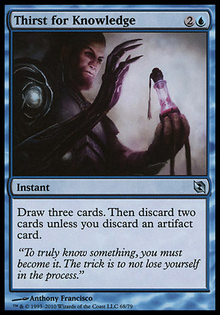 Thirst for Knowledge (Duel Decks: Elspeth vs Tezzeret) Light Play
