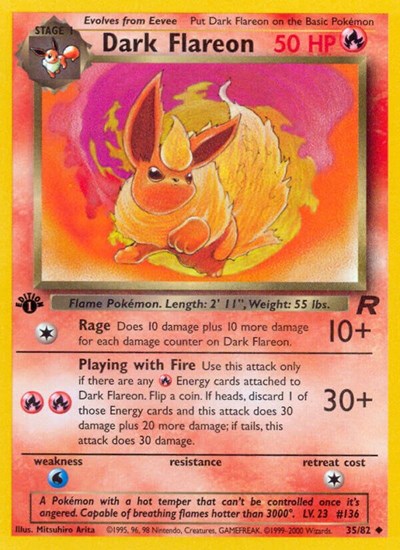 Dark Flareon (Team Rocket) Damaged / Poor Unlimited