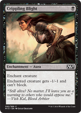 Crippling Blight (Magic 2015 Core Set) Light Play