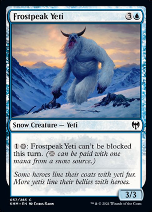 Frostpeak Yeti (Kaldheim) Light Play Foil