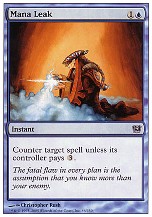Mana Leak (9th Edition) Light Play