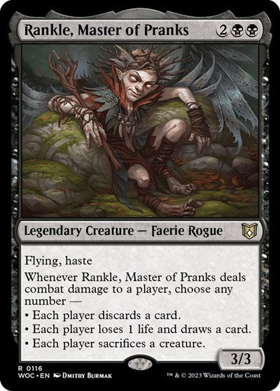 Rankle, Master of Pranks (Commander: Wilds of Eldraine) Light Play