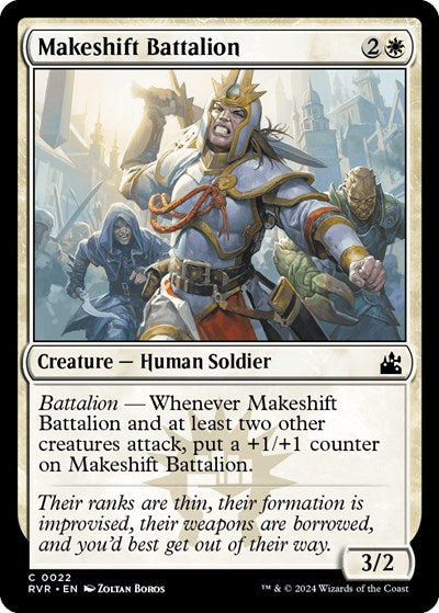Makeshift Battalion (Ravnica Remastered) Light Play
