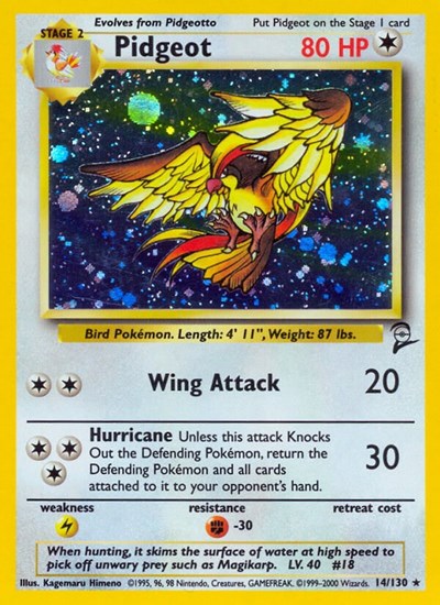 Pidgeot (Base Set 2) Damaged / Poor Holofoil