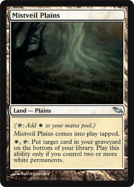Mistveil Plains (Shadowmoor) Damaged / Poor