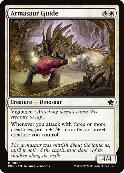 Armasaur Guide (Foundations) Light Play Foil