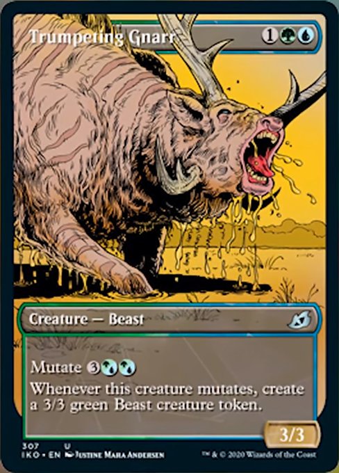 Trumpeting Gnarr (Showcase) (Ikoria: Lair of Behemoths) Light Play