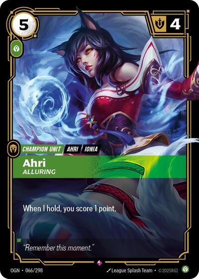 Ahri Alluring (Origins) Light Play Foil