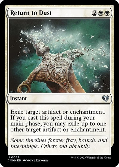 Return to Dust (Commander Masters) Light Play