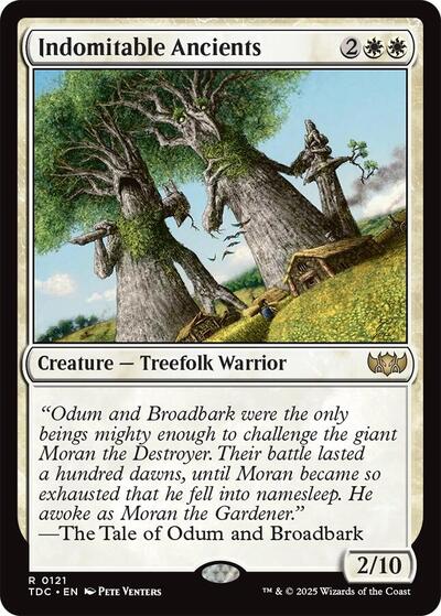 Indomitable Ancients (Commander: Tarkir: Dragonstorm) Light Play