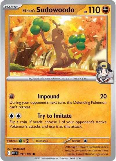 Ethan's Sudowoodo (SV10: Destined Rivals) Light Play