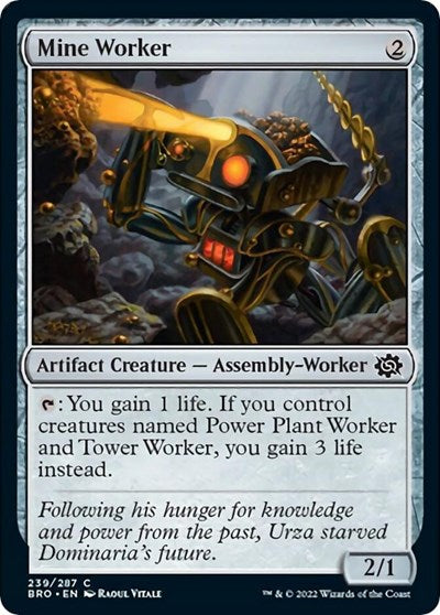 Mine Worker (The Brothers' War) Light Play