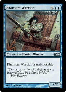 Phantom Warrior (Magic 2010 Core Set) Medium Play