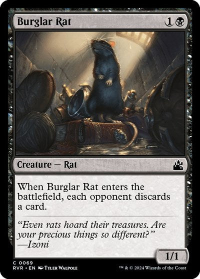 Burglar Rat (Ravnica Remastered) Light Play