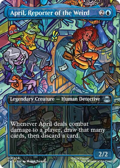 April, Reporter of the Weird (Borderless) (Teenage Mutant Ninja Turtles) Light Play