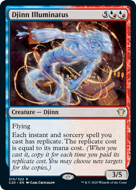 Djinn Illuminatus (Commander 2020 Ikoria) Light Play