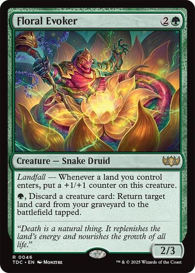 Floral Evoker (Commander: Tarkir: Dragonstorm) Light Play