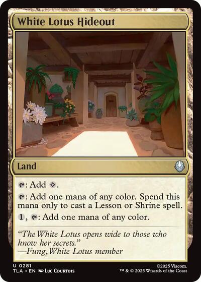 White Lotus Hideout (Avatar: The Last Airbender) Light Play