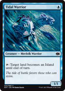 Tidal Warrior (Duel Decks: Merfolk vs Goblins) Light Play