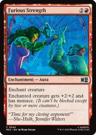Furious Strength (Commander: Marvel Super Heroes) Light Play