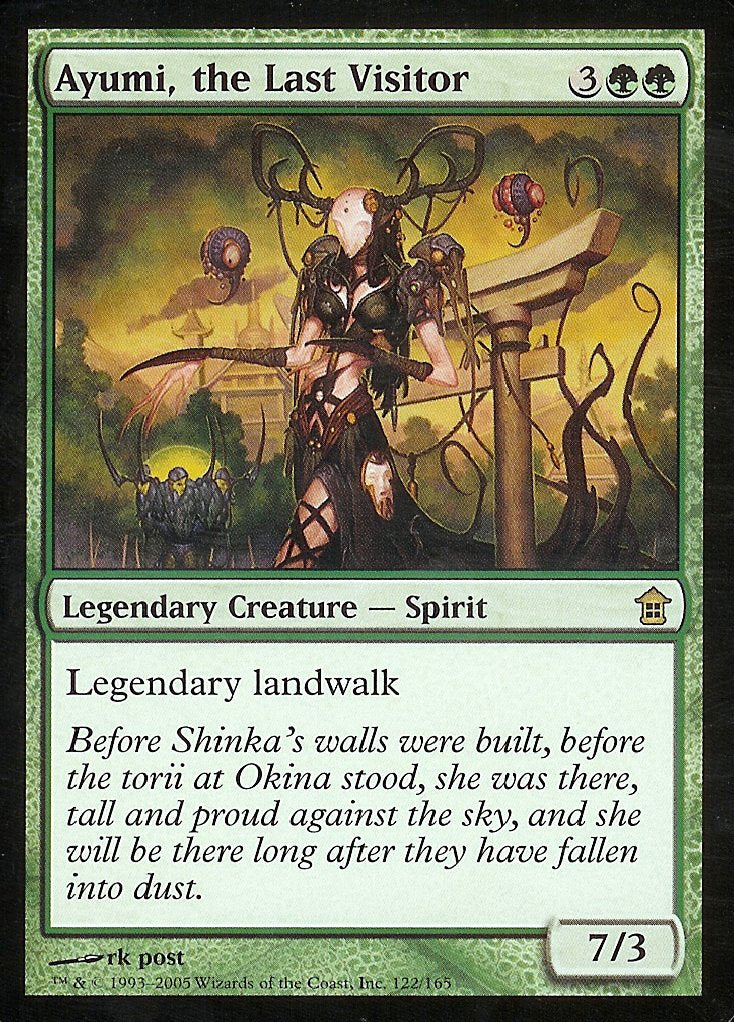 Ayumi, the Last Visitor (Saviors of Kamigawa) Light Play