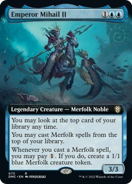 Emperor Mihail II (Extended Art) (Commander: Dominaria United) Light Play Foil