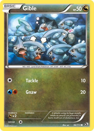 Gible (Legendary Treasures) Heavy Play