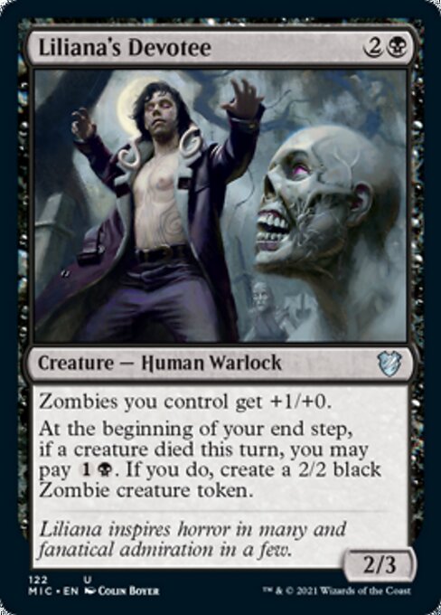 Liliana's Devotee (Commander 2021 Midnight Hunt) Light Play