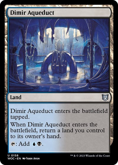 Dimir Aqueduct (Commander: Wilds of Eldraine) Light Play
