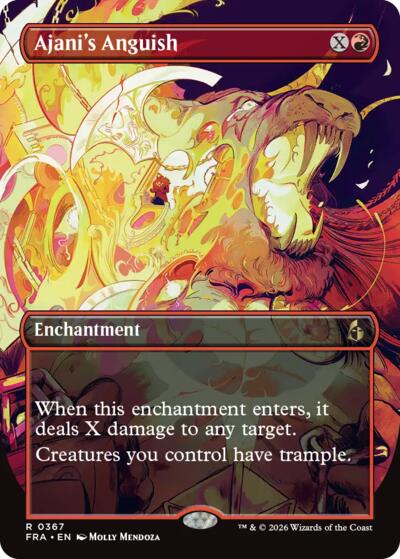 Ajani's Anguish (Borderless) (Reality Fracture) Light Play