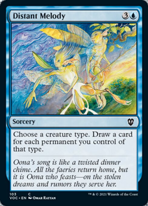 Distant Melody (Commander 2021 Crimson Vow) Light Play