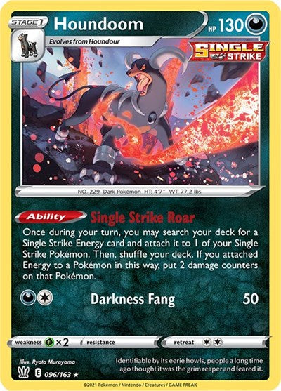Houndoom (SWSH05: Battle Styles) Light Play Holofoil