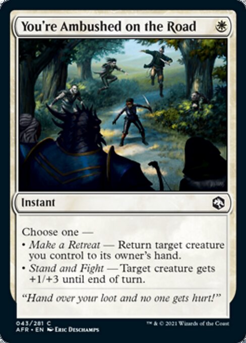 You're Ambushed on the Road (Adventures in the Forgotten Realms) Light Play Foil