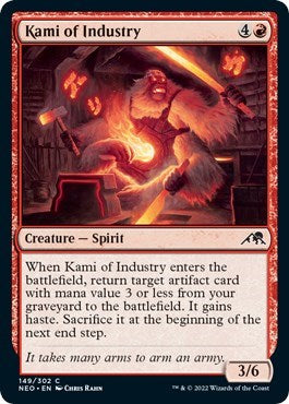 Kami of Industry (Kamigawa: Neon Dynasty) Light Play Foil