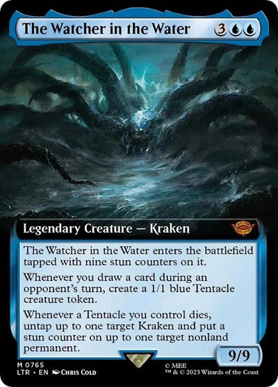 The Watcher in the Water (Extended Art) (Surge Foil) (Universes Beyond: The Lord of the Rings: Tales of Middle-earth) Light Play Foil