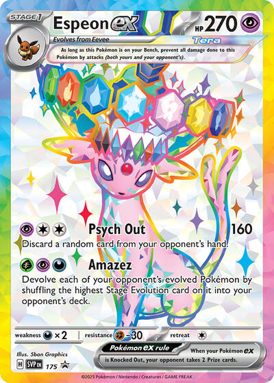 Espeon ex - 175 (SV: Scarlet & Violet Promo Cards) Near Mint Holofoil