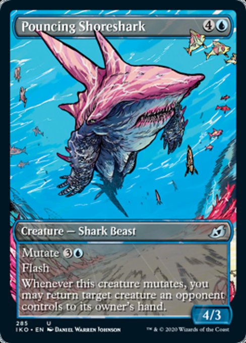 Pouncing Shoreshark (Showcase) (Ikoria: Lair of Behemoths) Light Play Foil