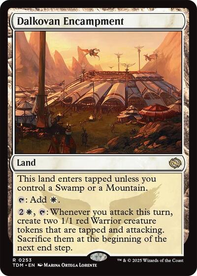 Dalkovan Encampment (Tarkir: Dragonstorm) Light Play
