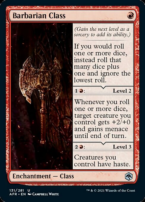 Barbarian Class (Adventures in the Forgotten Realms) Light Play