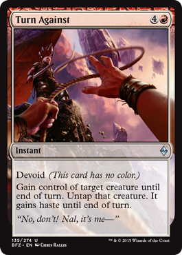 Turn Against (Battle for Zendikar) Light Play