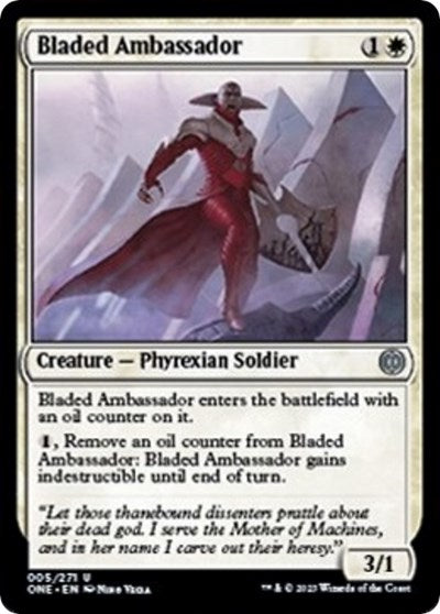Bladed Ambassador (Phyrexia: All Will Be One) Light Play