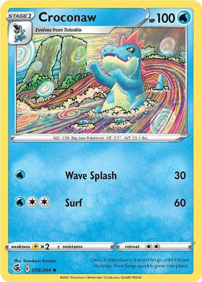 Croconaw (SWSH08: Fusion Strike) Light Play