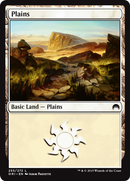 Plains (255) (Magic Origins) Light Play