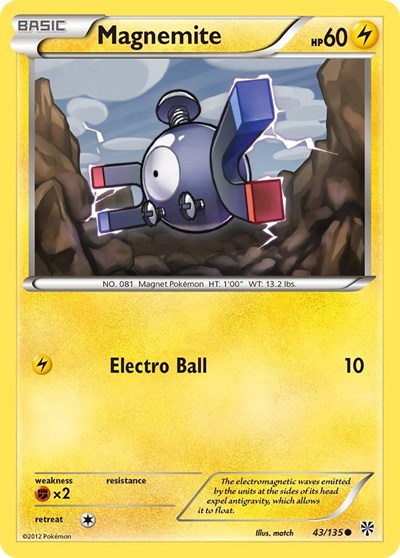 Magnemite (43) (Plasma Storm) Damaged / Poor
