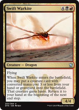 Swift Warkite (Dragons of Tarkir) Light Play