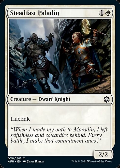 Steadfast Paladin (Adventures in the Forgotten Realms) Light Play